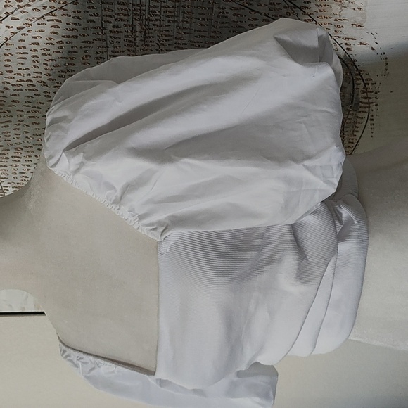 New ZARA Crop Top Puff Sleeves Size M - Picture 3 of 8